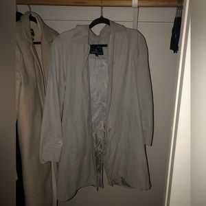 London fog light blue coat